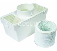 Electruepart Tumble dryer condensor kit 4 Hose diameter avoids external venting prevents humidity and dust from entering the room" (Electruepart)