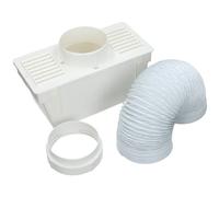 Electruepart Vent Kit - Tumble dryer condensor kit 4 Hose diameter avoids external venting prevents humidity and dust from entering the room