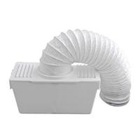 Electruepart Vent Kit - Tumble dryer condensor kit 4 Hose diameter avoids external venting prevents humidity and dust from entering the room
