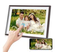 ELECWISH Digital Photo Frame 10.1 Inch, 32GB Digital Picture Frame WIFI with 1280 * 800 HD IPS Touch Screen, Electronic Photo Frame with Auto-Rotate, Share Photos/Videos Instantly Anywhere, Brown