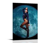 ELedvb Dua Lipa Future Nostalgia - The Moonlight EditionCanvas Poster Decorative Painting Canvas Wall Posters And Art Picture Print Modern Family Bedroom Decor Posters 12x18inch(30x45cm)