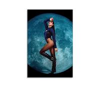 ELedvb Dua Lipa Future Nostalgia - The Moonlight EditionCanvas Poster Decorative Painting Canvas Wall Posters And Art Picture Print Modern Family Bedroom Decor Posters 24x36inch(60x90cm)