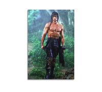 ELedvb First Blood John Rambo in The RainCanvas Poster Decorative Painting Canvas Wall Posters And Art Picture Print Modern Family Bedroom Decor Posters 12x18inch(30x45cm)