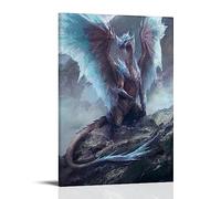 ELedvb Game Monster Hunter World VelkhanaCanvas Poster Decorative Painting Canvas Wall Posters And Art Picture Print Modern Family Bedroom Decor Posters 16x24inch(40x60cm)