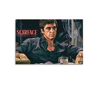 ELedvb Scarface Tony MontanaCanvas Poster Decorative Painting Canvas Wall Posters And Art Picture Print Modern Family Bedroom Decor Posters 20x30inch(50x75cm)