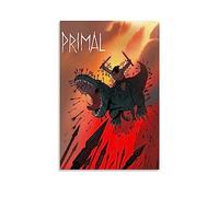 ELedvb Tartakovsky's Primal Cartoon Fan ArtCanvas Poster Decorative Painting Canvas Wall Posters And Art Picture Print Modern Family Bedroom Decor Posters 12x18inch(30x45cm)