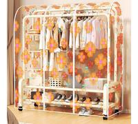 Eleeonora Clothes Rail With Cover Single,Clothes Rail Cover Dustproof Waterproof,Peva Dustproof Clothe Rails Covers,Transparent And Easy To See,Suitable For Coat,Shirts