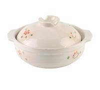 Eleeonora Japanese Ceramic Donabe Pot,Casserole Earthenware Clay Pot,Clay Cooking Pots Japanese,Not Easily Cracked,Suitable For Home Kitchens And Restaurants