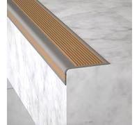 Eleeonora Non Slip Step Trim,60x30mm,Nosing Self Adhesive Edging Strip,PVC Rubber Angle Stair Edge Trim,Molding Trim Treads Edge Protector,waterproof,for Both Indoor And Outdoor Use