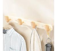 Eleeonora Wall Mounted Clothes Hooks,Multi-Hook Coat Rack,Modern Metal Wall-Mounted Coat Rack,Simple Appearance,Suitable for Entryways,Bathrooms,Laundry Rooms,Etc