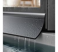 Eleeonora Window Outer Edge Rain Shield,Self Adhesive Rubber Rain Deflector,Rain Deflectors For Exterior Doors,Waterproof Window Weather Bar,blocks Water Intrusion,for Windows,Doors,Cars