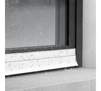 Eleeonora Window Weather Bar,Rain Deflectors For Exterior Doors,Window Outer Edge Rain Shield,Bendable Rubber Door Rain Drip Guards,Fits Snugly,For Indoor External Sash Windows,Outdoor Eaves