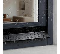 Eleeonora Window Weather Bar,Rubber Rain Deflectors For Outside Window,Reinforced Rubber Weather Bar,High Flexibility,blocks Water Intrusion,for Gaps Of House,Glass Shower,Window And Door