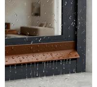 Eleeonora Window Weather Bar,Rubber Rain Deflectors For Outside Window,Reinforced Rubber Weather Bar,High Flexibility,blocks Water Intrusion,for Gaps Of House,Glass Shower,Window And Door