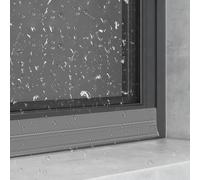 Eleeonora Window Weather Bar,Rubber Rain Deflectors For Outside Window,Reinforced Rubber Weather Bar,High Flexibility,blocks Water Intrusion,for Gaps Of House,Glass Shower,Window And Door