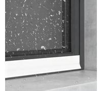 Eleeonora Window Weather Bar,Rubber Rain Deflectors For Outside Window,Reinforced Rubber Weather Bar,High Flexibility,blocks Water Intrusion,for Gaps Of House,Glass Shower,Window And Door