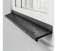 Eleeonora Window Weather Bar,Self Adhesive Rubber Rain Deflector,Window Outer Edge Rain Shield,Fits Snugly,blocks Water Intrusion,For Indoor External Sash Windows,Outdoor Eaves