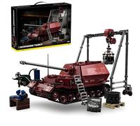 Elefant Heavy Tank Destroyer Building Blocks Set, 1702 PCS WWII German Assault Military Vehicle Brick Toys for Home Decor, Armored Vehicle Collectible Building Kit, Creative Gift for History Fans