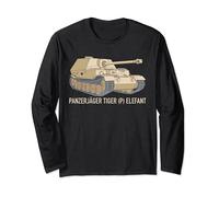 Elefant Tank Destroyer German WW2 Panzerjager Tiger P Long Sleeve T-Shirt