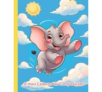 Elefante Voador - Caderno Escolar Criativo para Crianças | Dyslexic Friendly: 72 páginas pautadas | Estímulo à escrita e imaginação | Ideal para aprendizagem inclusiva e divertida