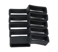Elegabrillia 10 Pieces Strap Loop Wristwatch Retainer Replacement Silicone Flexible Strap Holder Easy for Sport Watch Suitable for Outdoor, 18MM
