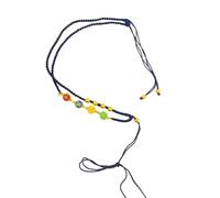 Elegabrillia Braided Pendant Necklace with Adjustable Gold Cord Metal Pendant Elegant Minimalist Style Cultural Symbolism Suitable for Men Women Office Attire Gift Giving, style to 5