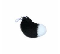 Elegabrillia Doll Tail Animal Ears Tail Handmade Soft Costume Accessory for 20cm Dolls Suitable for Collection Display Styling Photo Prop Gift Giving , Black And White