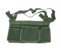 Elegabrillia Gardening Pouch Tool Belt Bag Organizer Harvesting Bag Utility Waist Pouch with Multiple Pockets Canvas Construction Adjustable Waist and Strap