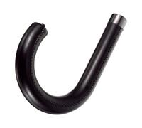 Elegabrillia J-Shaped Umbrella Handle, J-Handle Spare Parts, Lightweight, 10mm, Practical, Universal, for Everyday Use, Replacement, PU Black
