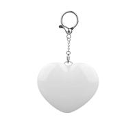 Elegabrillia Mini Night Light Keychain LED Heart Touch Rechargeable Ornament Pendant Charm Portable Pocket Light Suitable for Evening Out Daily Use Rice, Blue Light