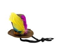 Elegabrillia Mini Top Hat Headwear Cosplay Costume Accessories for Cocktail Parties And Dance Festivals, with Elastic Band