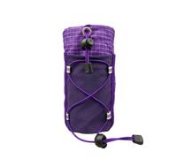 Elegabrillia Outdoor Shoulder Pouch Water Bottle Holder Phone Case Backpack Strap Pocket With Hook And Loop Attachment Lightweight Nylon PU Design suitable for, Purple