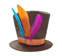 Elegabrillia Wizard's Top Hat Costume with Wide Brim for Stage Performances, Ladies And Gentlemen, Headwear