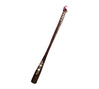 Elegabrillia Wooden Shoehorn with Long Handle, Shoe, Shoe Aid, Hanging Cord for Elderly People, Everyday Use at Home, Brown