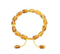 ELEGAMBER Baltic Amber raw Bracelet Gift Set -100% Certified and Authentic Premium Quality Raw Baltic Amber-True amber stone bead, 8 inch, amber, Amber