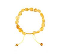 ELEGAMBER Baltic Amber raw Bracelet Gift Set -100% Certified and Authentic Premium Quality Raw Baltic Amber-True amber stone beads, 8 inch