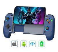 Elegamefy Mobile Phone Controller for iPhone/Android, Support Mobile Phone Case, with No Dead Zones Joystick, LED Light, Turbo Smartphone Controller