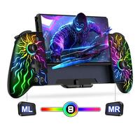 Elegamefy Switch Controller for Nintendo Switch/OLED Accessories, Handheld Mode, Updated Joystick (Drift-Free), Wireless One-Piece Joypad Controller with Large Grip/Programmable