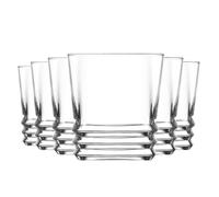 LAV 12x Clear 315ml Elegan Whisky Glasses - Glass Water Wine Whiskey Gin Juice Cocktail Drinking Glassware Cup Set