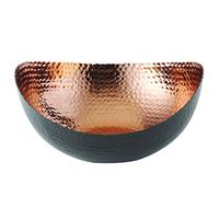 Elegance 72071 Eclipse Bowl, 10" x 9.75", Black/Copper