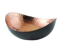 Elegance 72072 Eclipse Bowl, 8.25" x 7.5", Black/Copper