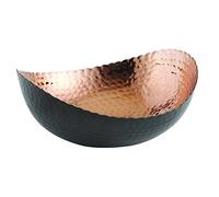 Elegance 72073 Eclipse Bowl, 7.25" x 6.5", Black/Copper