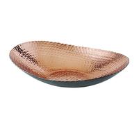 Elegance 72092 Oval Bowl, 12" x 8.75", Black/Copper