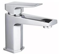 Elegance Basin Mixer TAP with CLICKER Waste Chrome, Ceramic Discs Operation, Suitable for High & Low Pressure Systems, 1 in Pack