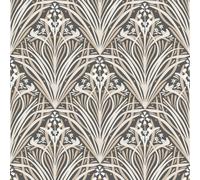 Muriva Elegance Bellflower Wallpaper - Modern Wallpaper for Living Room, Bedroom, Fireplace - Decorative Luxury Wall Paper with Stunning Petals & Leaves (Cream & Charcoal)