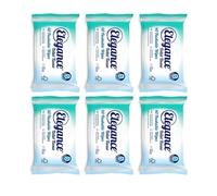 Elegance Flushable Toilet Tissue Wipes, Aloe Vera Enriched, Skin pH Neutral, Soft Touch, 40 Wipes, Pack of 6