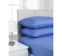 Elegance Home Affinity Soft Touch Fitted Sheet Light Blue 4 Foot Bed by Textiles Direct