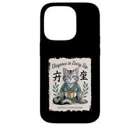 Elegance in Every Sip Cat Coffee Drinker Case for iPhone 14 Pro