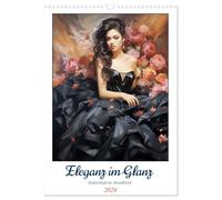 Elegance in glamour. Enchanting in evening dress UK-Version (Wall Calendar 2026 DIN A3 Portrait), CALVENDO 12 Month Wall Calendar