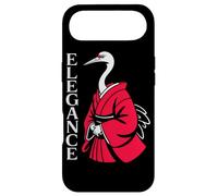 ELEGANCE Japanese Crane Red Kimono Minimalist Bird Case for iPhone Air
